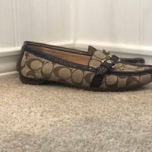 COACH Brown Insignia Loafers size 6.5